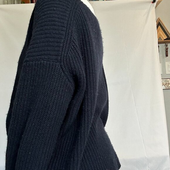 Nili Lotan Medium Cotton/Cashmere/Silk Navy blue sweater - Picture 11 of 16